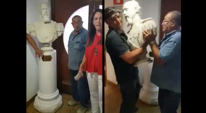 Neuquén: por respeto al pueblo mapuche, el municipio retiró de los pasillos el busto de General Roca