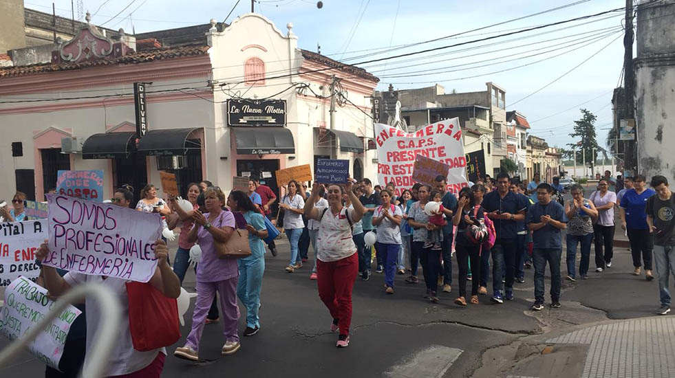 Fesprosa denuncia la precarización laboral de 800 enfermeros y enfermeras de Corrientes