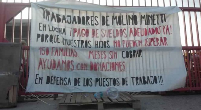 Córdoba: trabajadores de Molino Minetti frenan el desalojo
