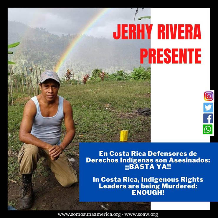 Costa Rica: asesinan activista indígena del pueblo Brörán