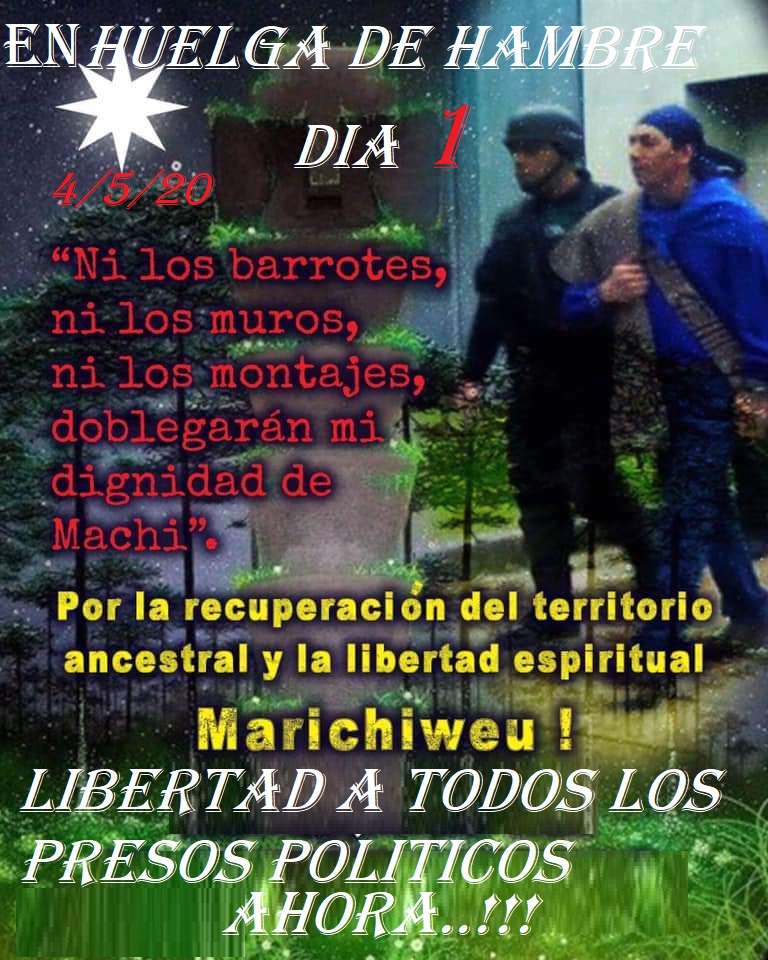 Chile: desde el 4 de mayo decenas de presos políticos mapuche iniciaron huelga de hambre