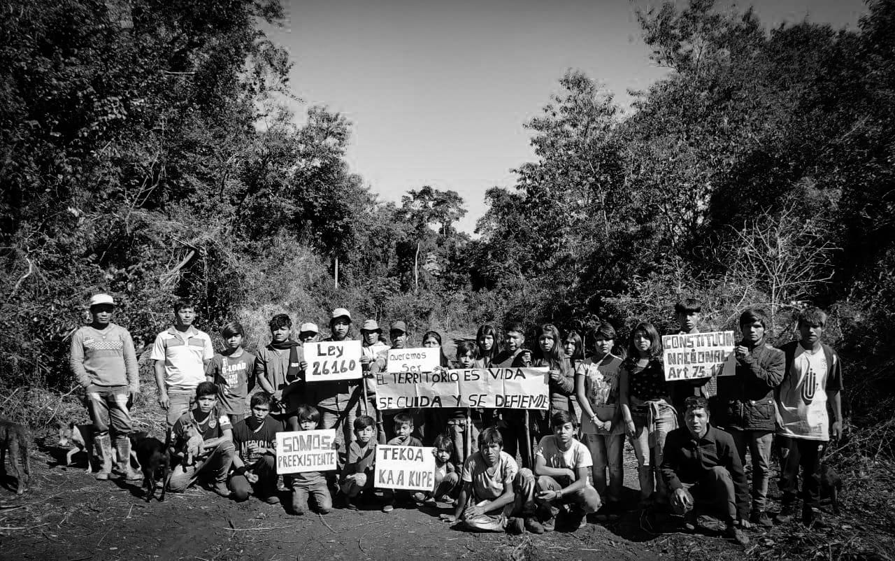 Comunidad mbya Kaá Kupe: ponen el cuerpo en defensa de sus bosques