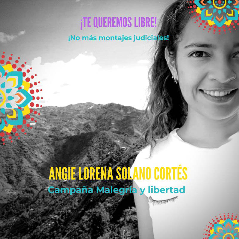 Llamado internacional por la libertad de Angie Lorena Solano Cortés