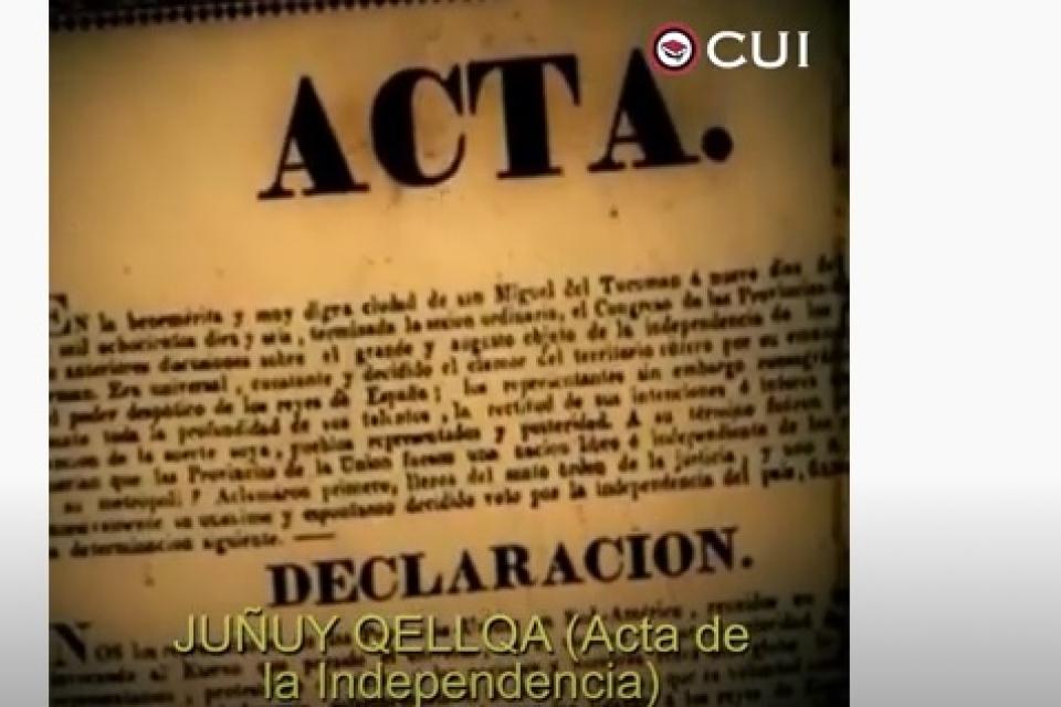 “Juñuy Qellqa”, el Acta de la Declaración de la Independencia leída en quechua