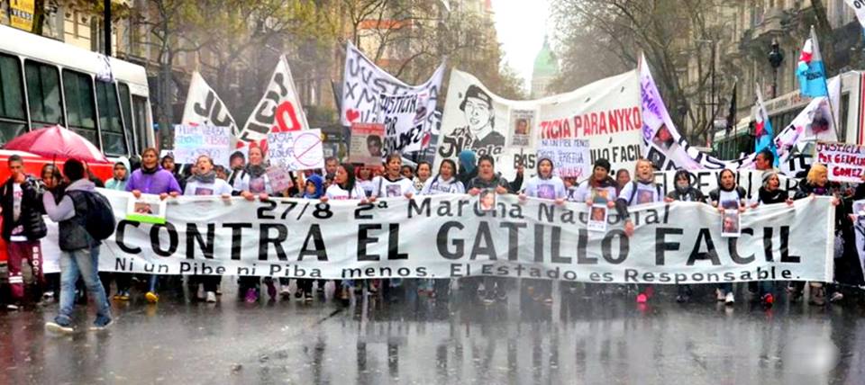 27/8: Marchas, concentraciones y protestas virtuales contra el Gatillo Fácil en todo el país