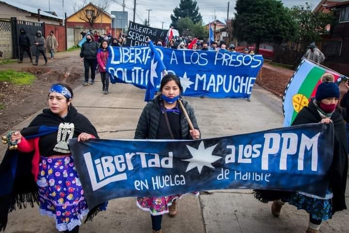 La peligrosa huelga seca de los presos políticos mapuche