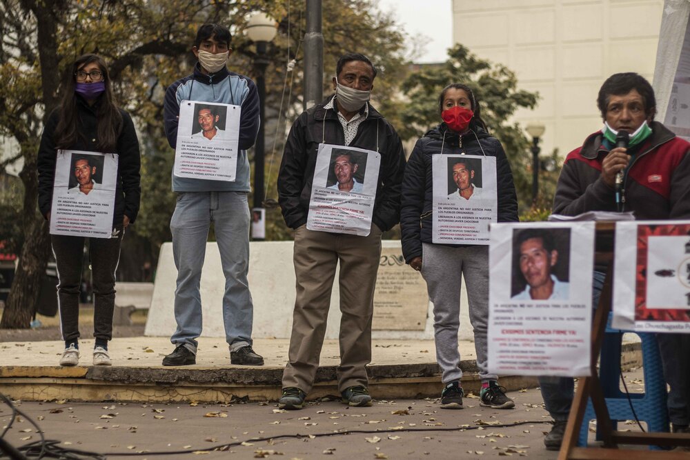 “Justicia para todos los que dieron su vida por el territorio”