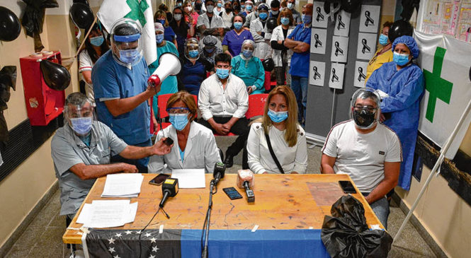 Río Negro: Protesta de trabajadores de la salud
