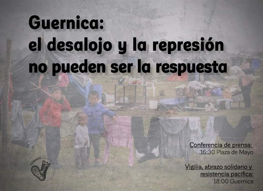 Guernica: el desalojo y la represión no pueden ser la respuesta