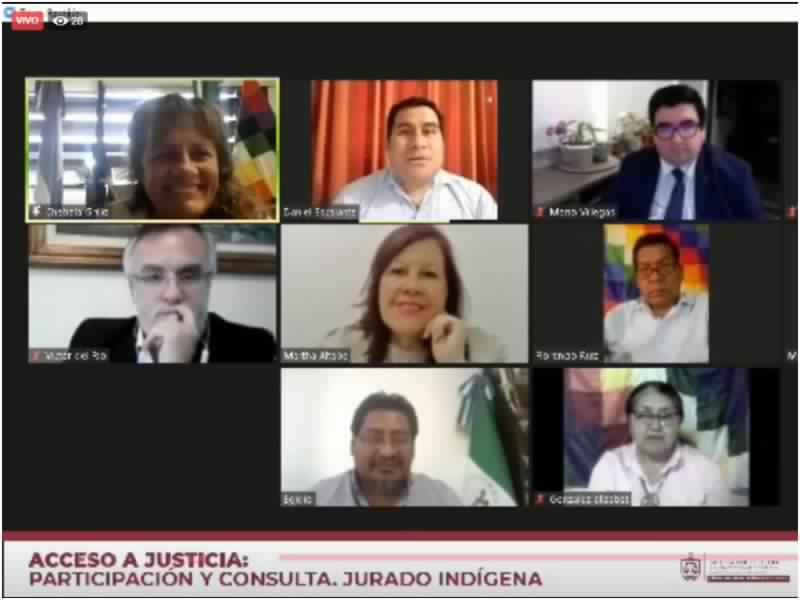 Realizaron conversatorio sobre juicio por jurados con participación indígena