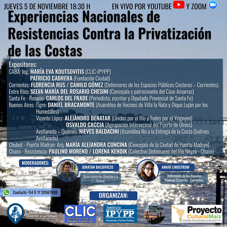 Encuentro Nacional de Resistencias contra la Privatización de las Costas