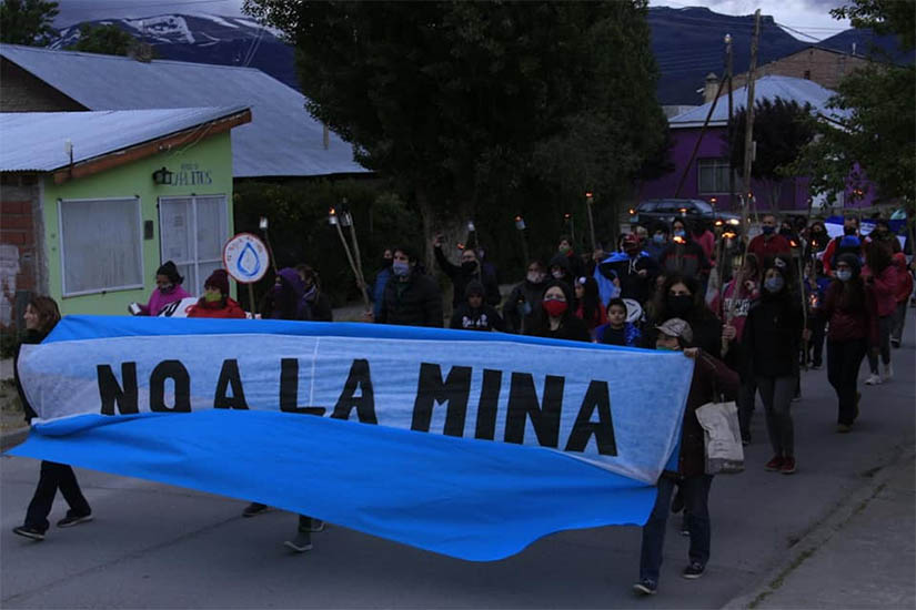Paro ambiental contra la megaminería en Chubut