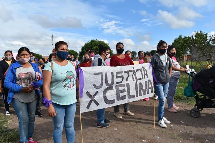 Mayor Buratovich: Reclaman justicia por el femicidio de Celina Yésica Paredes