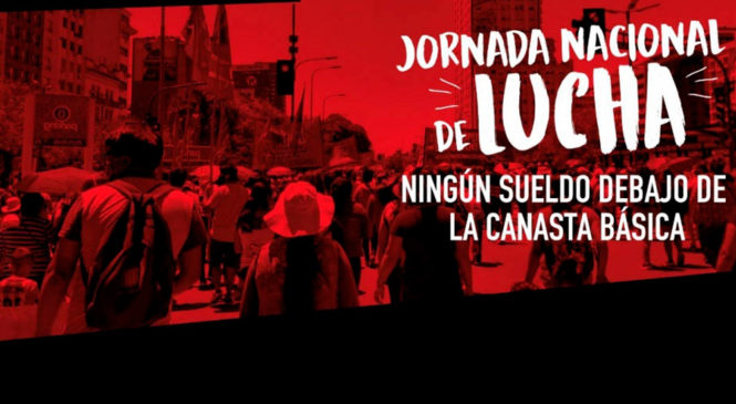 Ollas populares en Plaza de Mayo contra el hambre y por aumento salarial