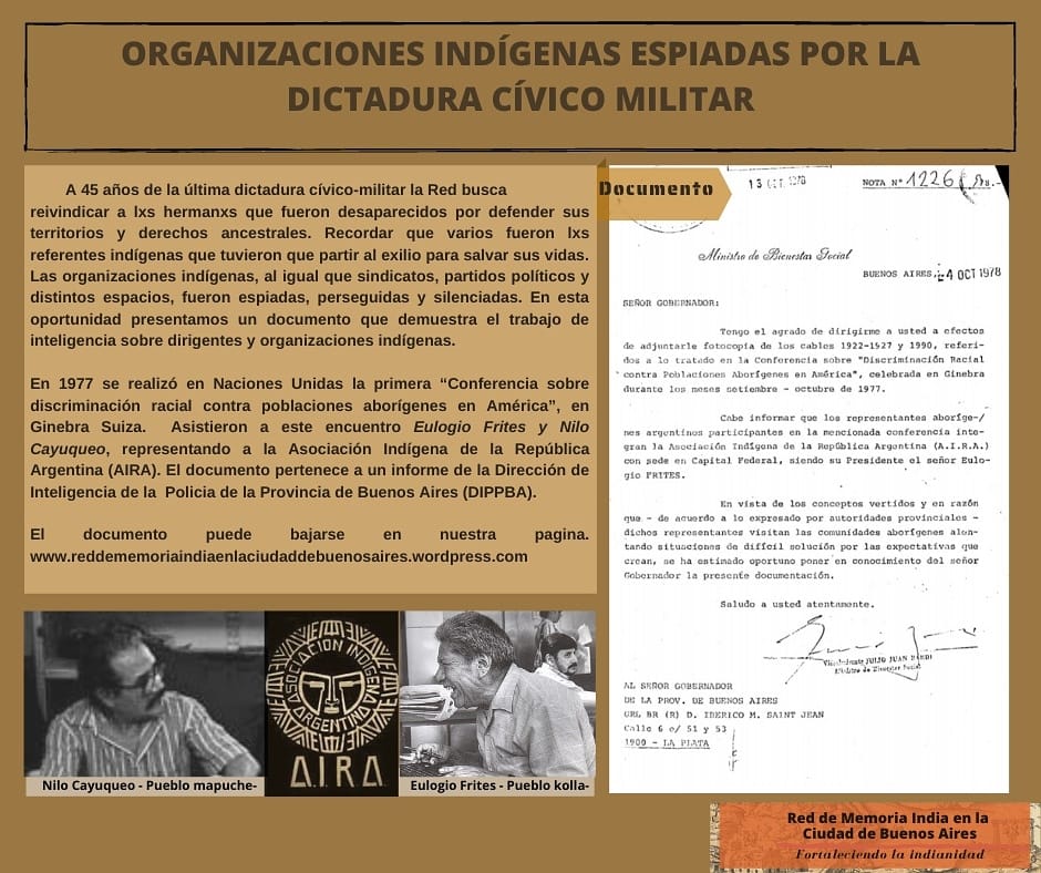 Recuperando el pasado reciente del Movimiento Indio de Buenos Aires