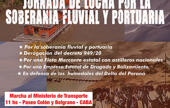 Jornada de lucha por la soberanía fluvial y portuaria