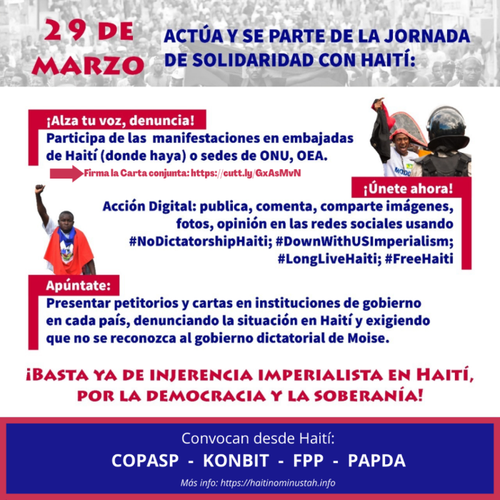 Jornada Mundial de Solidaridad con el Pueblo de Haití