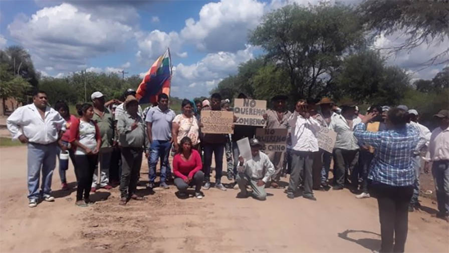 “Repudiamos a las megaempresas chinas que se quieren instalar en territorio indígena”
