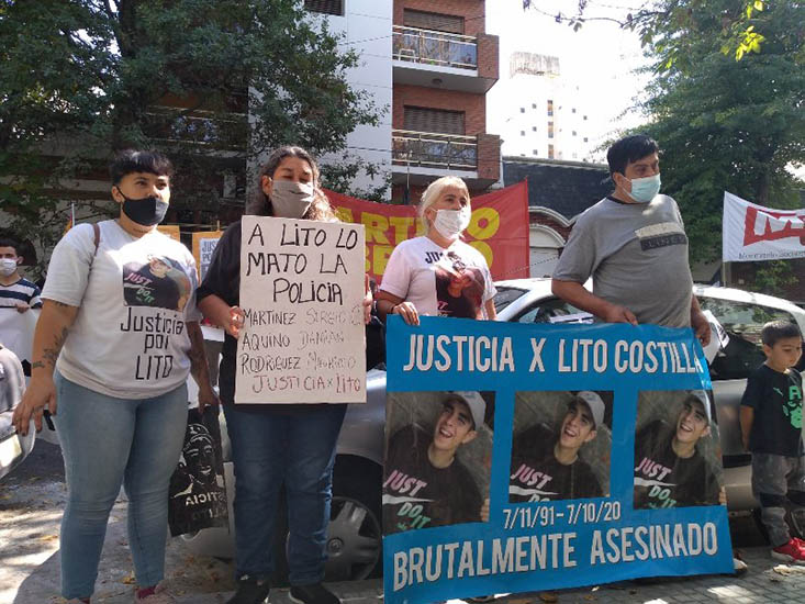 Lito Costilla: la familia exigió el cambio de carátula ante las pruebas que vinculan a la policía con el crimen