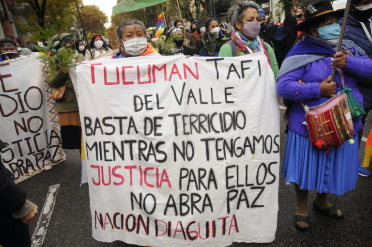 Mujeres indígenas llegaron a Buenos Aires para pedir Basta de ...