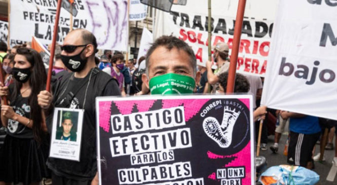 Marcelo Bogado, presente en la lucha diaria de CORREPI