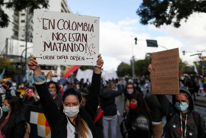 Colombia: cifras de asesinatos y violencia policial