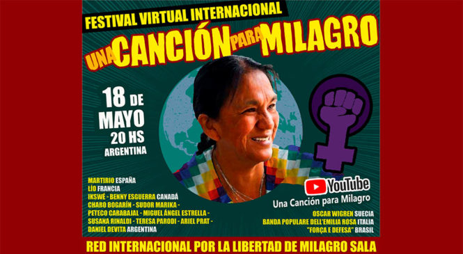 Festival Virtual Internacional por la libertad de Milagro Sala