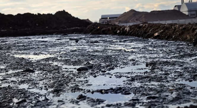 La basura del fracking en Vaca Muerta