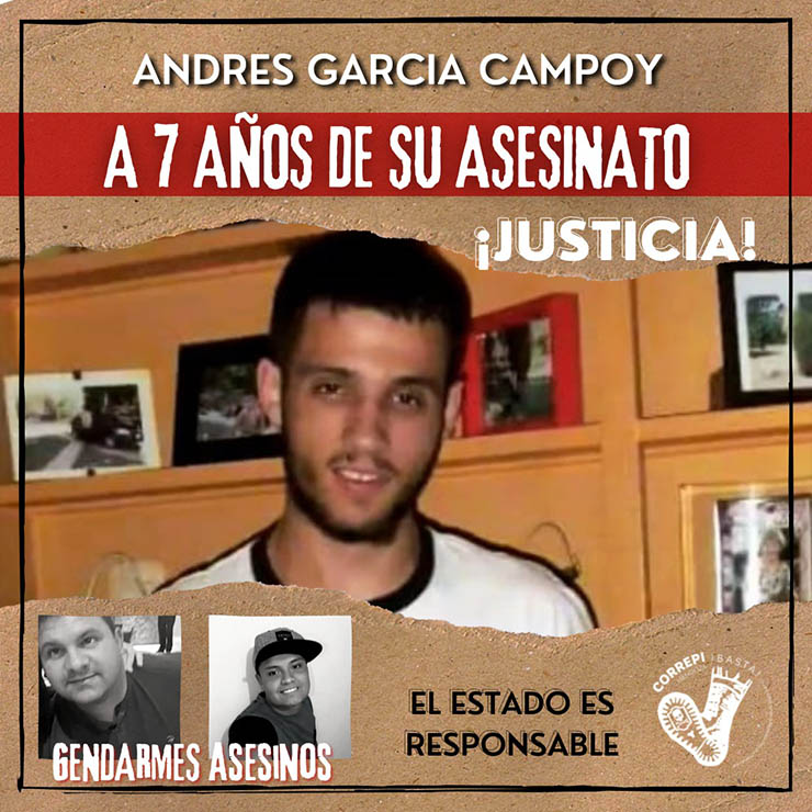 ¡Justicia por Andrés García Campoy. Presente!
