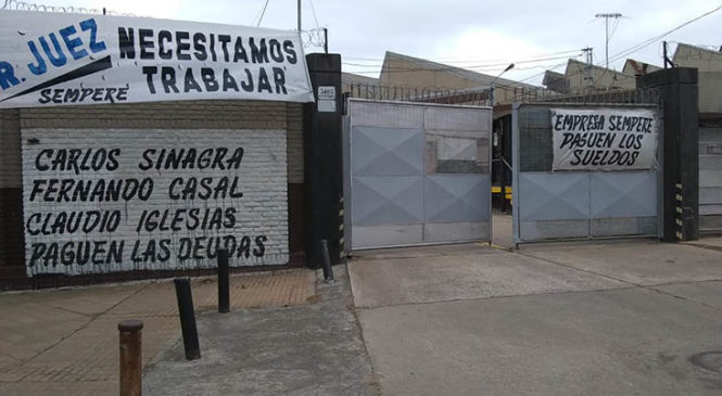 Quilmes: Trabajadores de la metalúrgica Sempere tomaron la fábrica en reclamo por sueldos adeudados