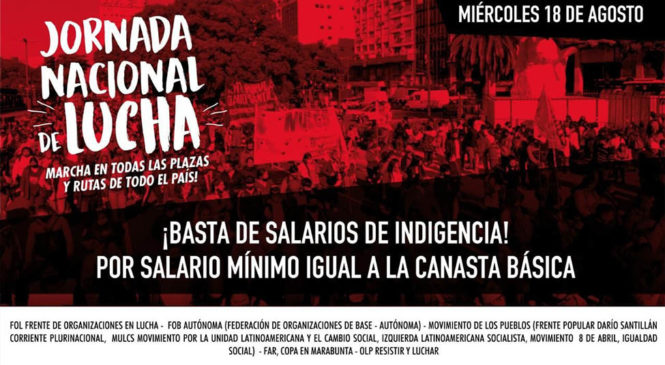 Jornada nacional por el fin de los salarios de indigencia