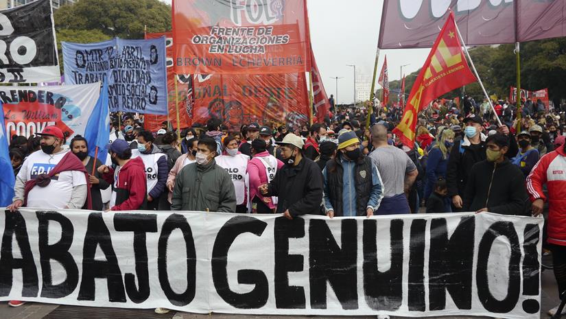 Jornada piquetera nacional de lucha por salarios dignos