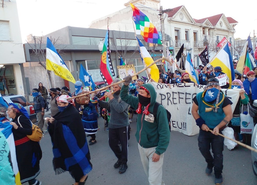 Trelew: Se realizó movilización mapuche-tehuelche contra la megaminería