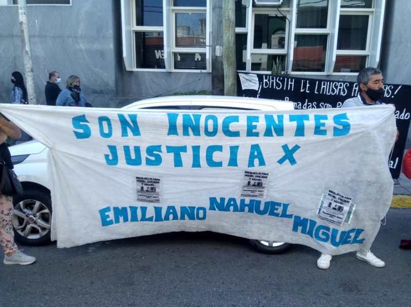 Jornada frente a tribunales de La Matanza: familiares de tres jóvenes denuncian una causa armada para imputarles un homicidio