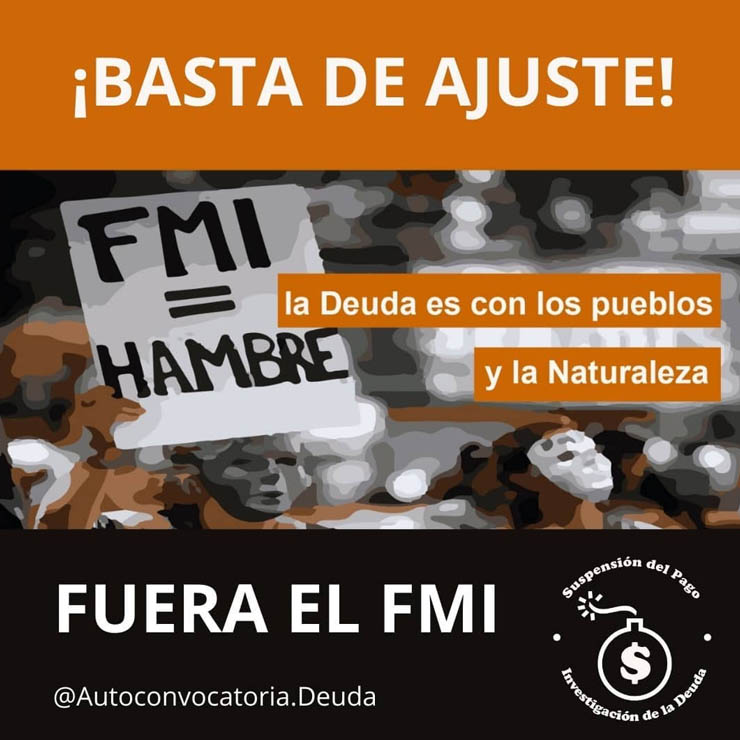 Autoconvocatoria contra la deuda llama a “una gran campaña para romper con el FMI”