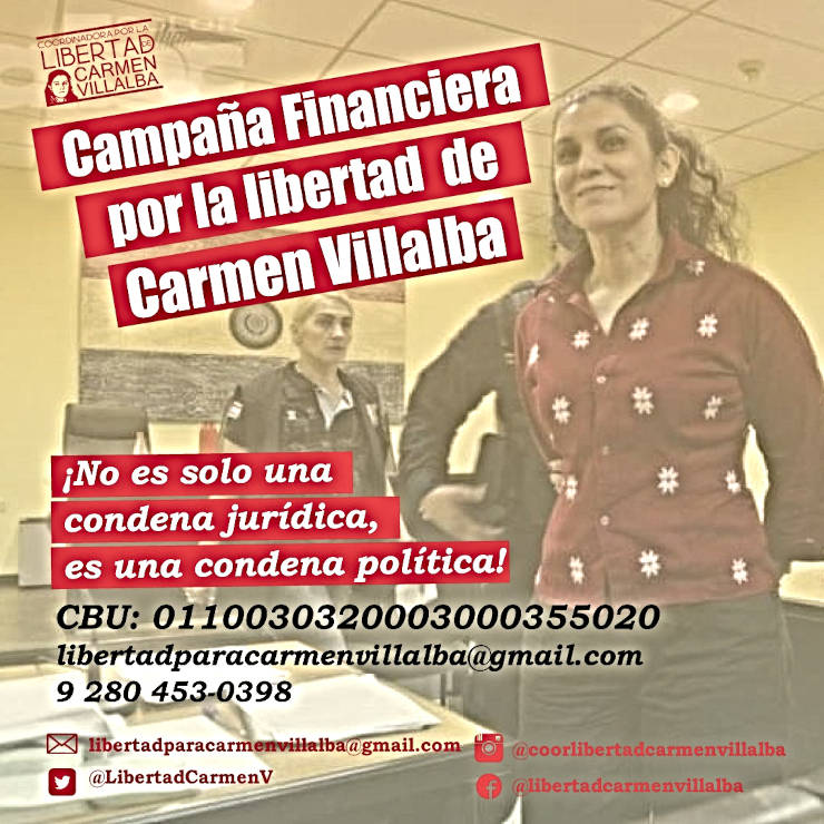 Campaña financiera por la libertad de Carmen Villalba