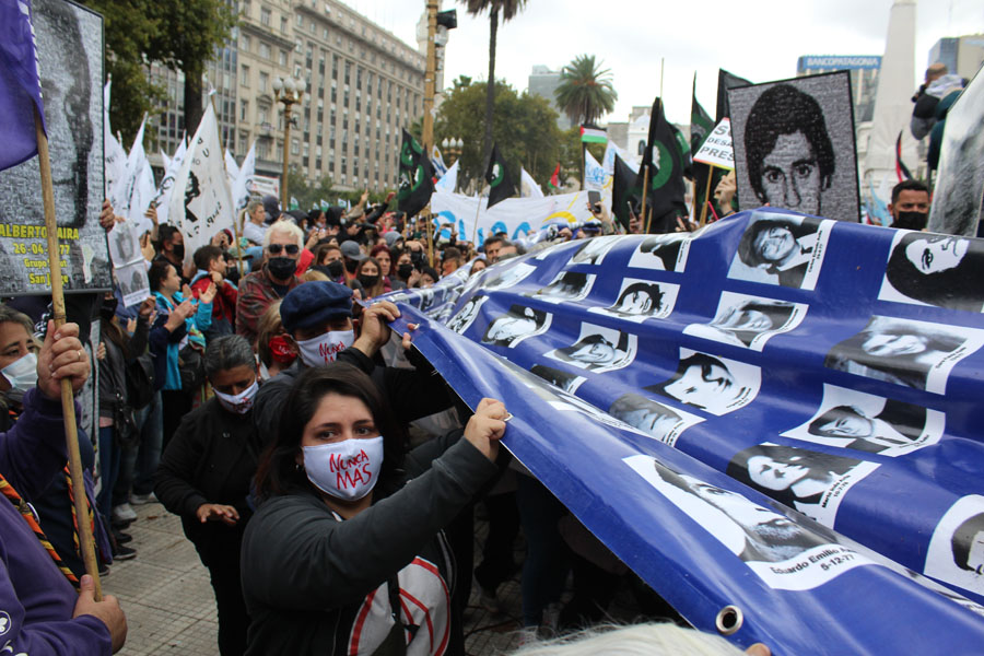 Marcha de los Organismos de Derechos Humanos a 46 años del golpe genocida