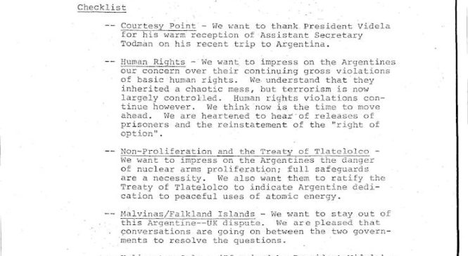 A 40 años de Malvinas: Los documentos de inteligencia de Estados Unidos