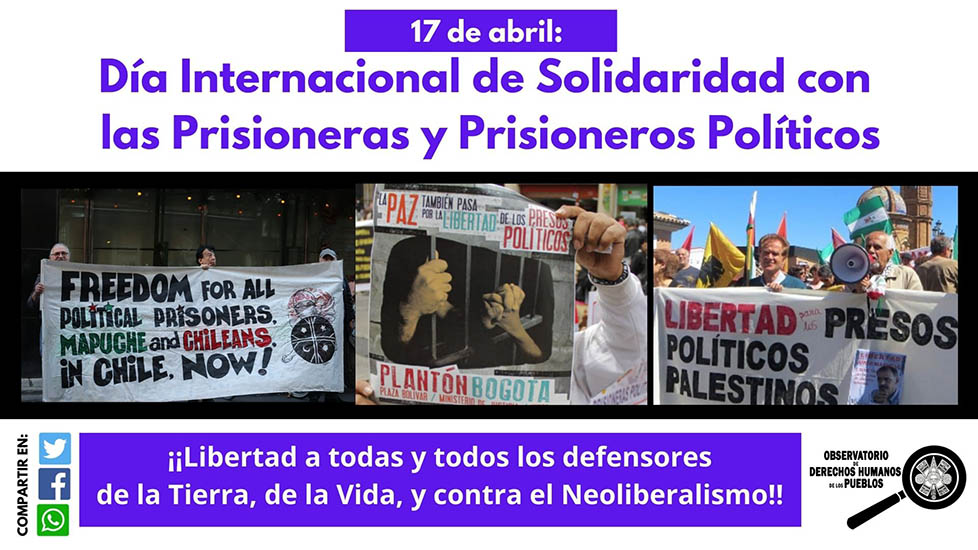 17 de abril: Día Internacional de Solidaridad con las Prisioneras y los Prisioneros Políticos
