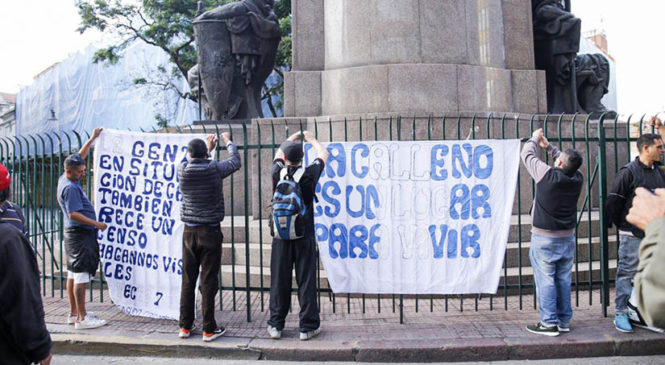 Acampe frente al INDEC: “por un censo real de personas en situación de calle”