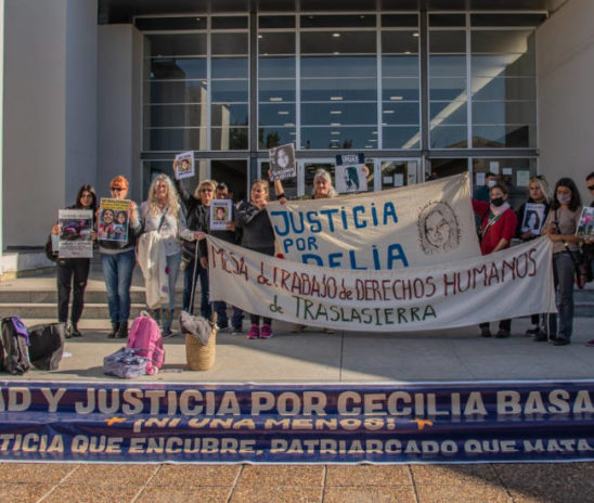 Familiares de mujeres desaparecidas en Traslasierra acompañaron a la familia Basaldúa