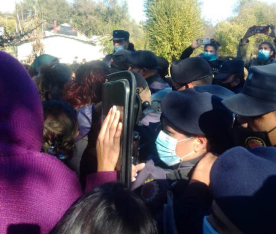 Autovía de Punilla: otra vez represión y detenciones en manifestación contra el avance de las topadoras
