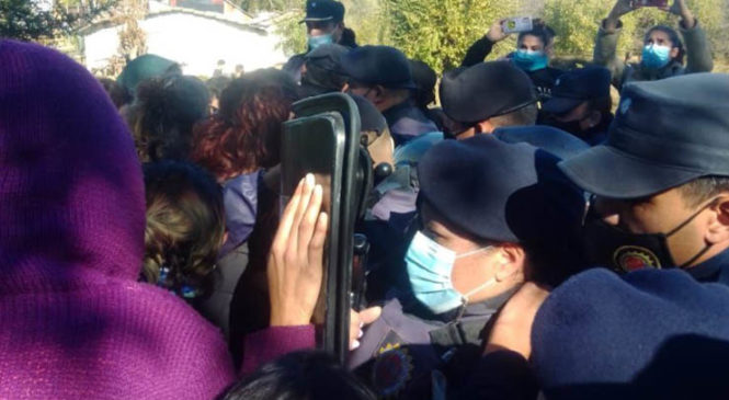 Autovía de Punilla: otra vez represión y detenciones en manifestación contra el avance de las topadoras
