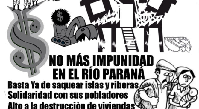 Autoconvocad@s en el Río Paraná: Basta Ya de saqueo político-empresarial!
