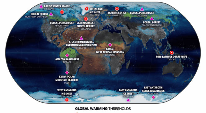 La Tierra va camino de alcanzar varios puntos de inflexión climática