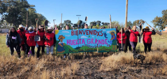 La policía intenta desalojar el proyecto de Huerta Grande en Longchamps