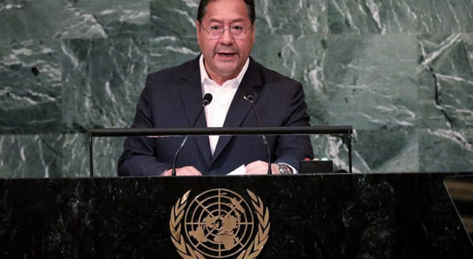 Presidente de Bolivia plantea en la ONU superar el capitalismo para enfrentar amenazas que acechan a la humanidad