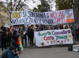 Chile. Valparaíso: Movilizaciones contra el TPP 11
