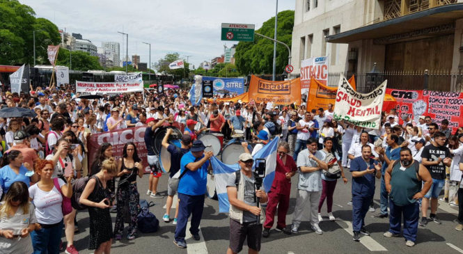Con amplio acatamiento se concretó el Paro Nacional de Salud