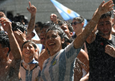 Festejos por el Campeonato Mundial